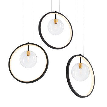 Lámpara colgante Homary Minimalist Glass Globe LED