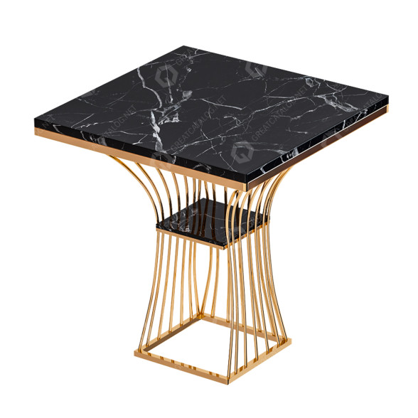 Stolik kawowy 2 Tiered Black Side model 3D
