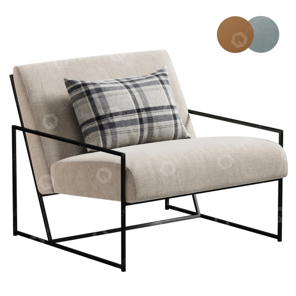 Fotel Maiden Home Mercer model 3D