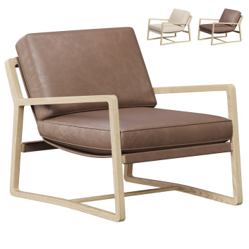 Кресло  Pottery Barn Tahoma 3D модель