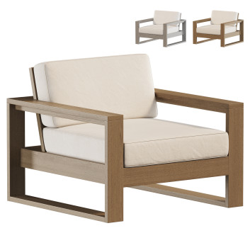 Крісло West Elm Portside 3D модель