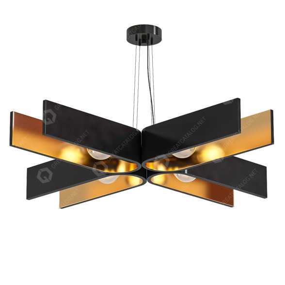 Люстра Black and Gold 3D модель
