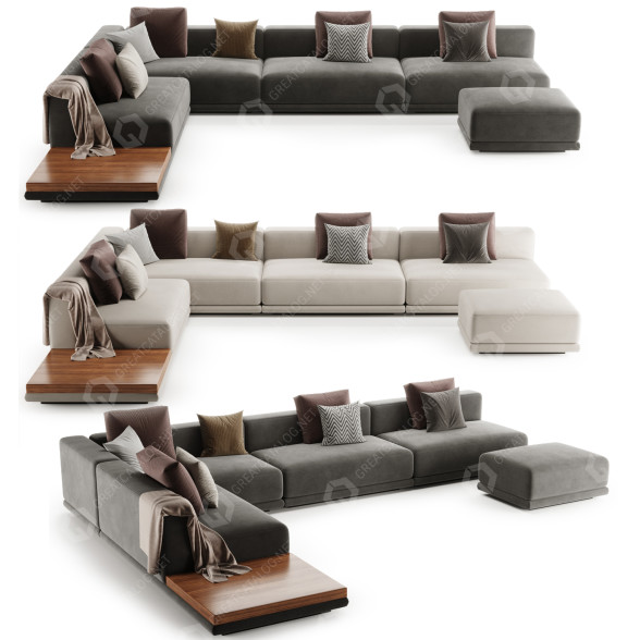 Диван Minotti Horizonte 3D модель