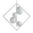 Lámpara de araña Dainolite 5LT Halogen MB & VB w Champagne Glass - SH.X