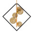 Lámpara de araña Dainolite 5LT Halogen MB & VB w Champagne Glass - SH.X