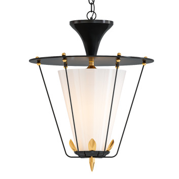 Hängeleuchte 1stDibs Midcentury French Black by Arlus