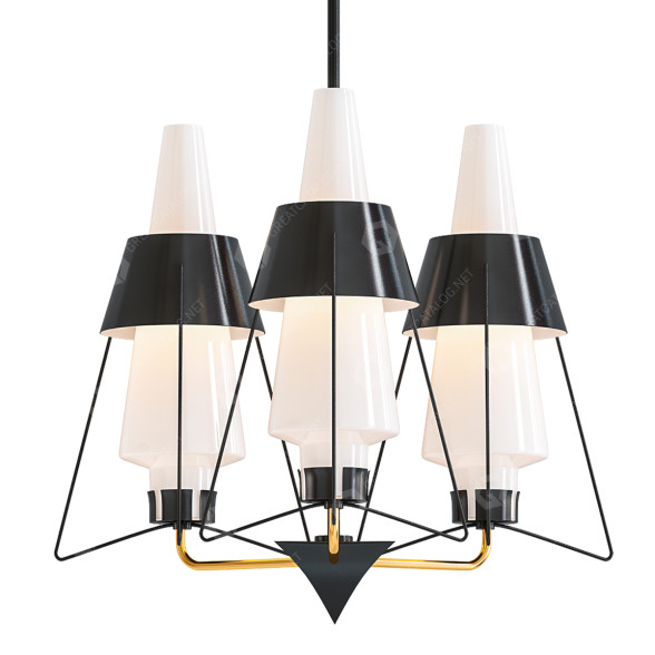 Żyrandol Italian Modernist model 3D