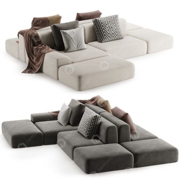 Sofa Paola Lenti All Time model 3D