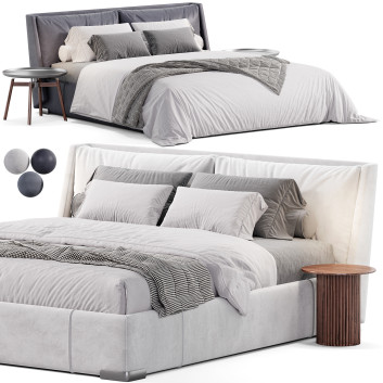 Ліжко та тумбочки Natuzzi Fenice
