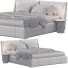 Bett und Nachttischchen Natuzzi Fenice - Theorema