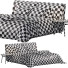 Bett und Nachttischchen Natuzzi Fenice - Theorema