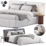Bett und Nachttischchen Natuzzi Fenice - Theorema