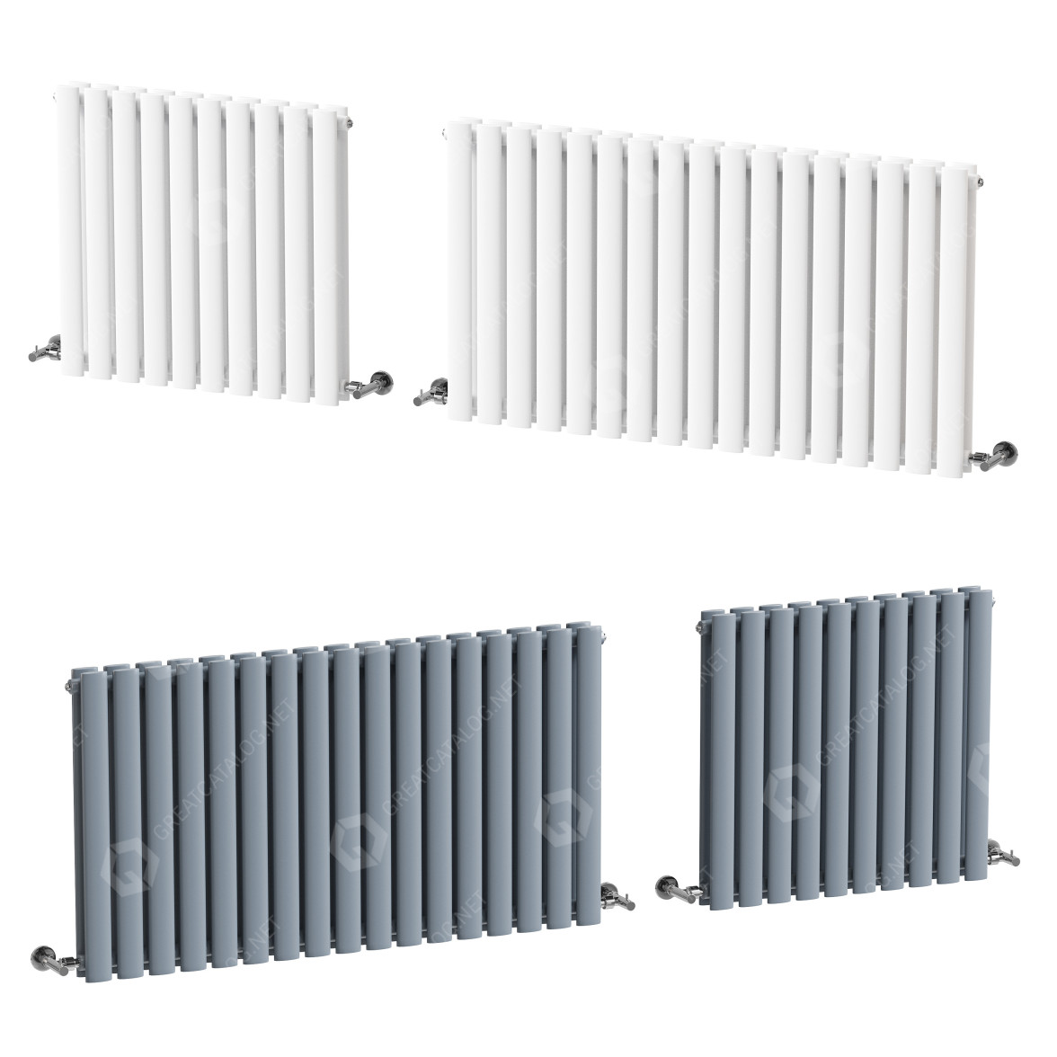 Milano Aruba Horizontal Radiator Milano Aruba Anthracite Radiator