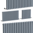 Radiadores Milano Aruba Anthracite Horizontal Designer Choice of Height Width - Leo.Render