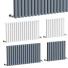 Radiadores Milano Aruba Anthracite Horizontal Designer Choice of Height Width - Leo.Render