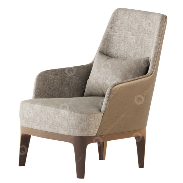 Fotel Eforma Max Lounge model 3D