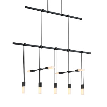 Pendant Lamp Sonneman Two Tier with Etched Chiclets