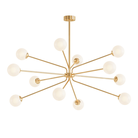 Żyrandol Creative Hand Branch Globes model 3D