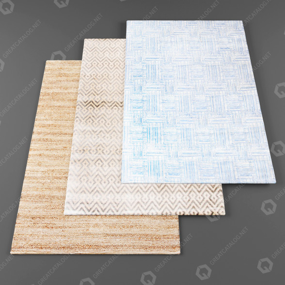 Tapis Chairish Modern Set modèle 3D