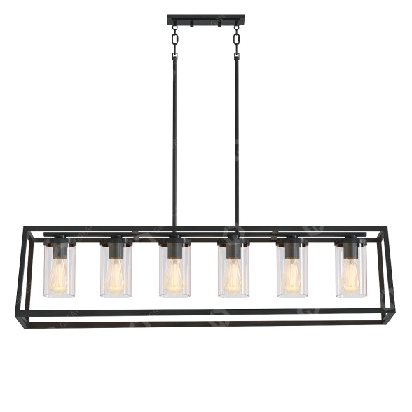 Lampa wisząca n Black Finish model 3D