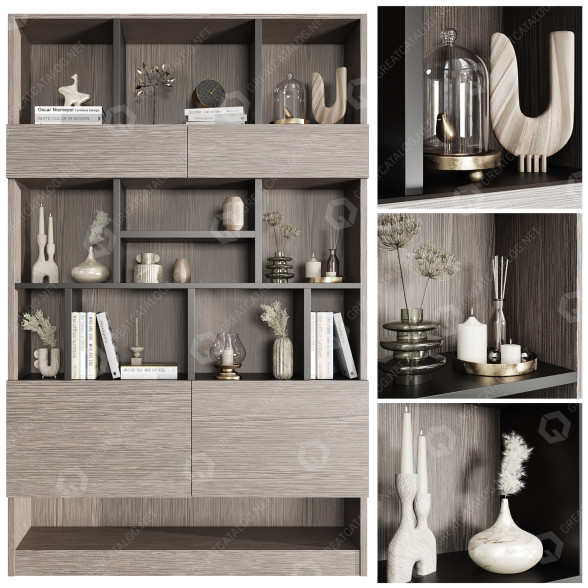 Armoires et décorations Ensemble modèle 3D