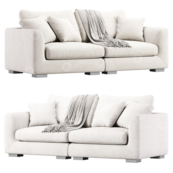Sofa Mario Capasa Feathers 3D-Modell