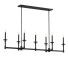 Hängeleuchte Hunter Briargrove 7-Light Linear in Matte Black - SH.X