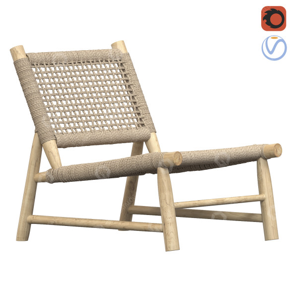 Sessel Bazar Bizar Island Sisal One Seater 3D-Modell