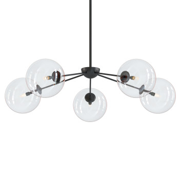 Lámpara de araña Madrid - Soft Black by LD Shoppe Modelo 3D