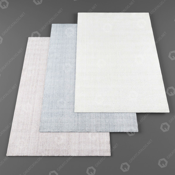 Tapis Chairish Erin Gates modèle 3D