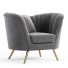 Fotel Meridian Furniture Margo Velvet - babarikograf