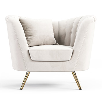 Sillón  Meridian Furniture Margo Velvet Modelo 3D