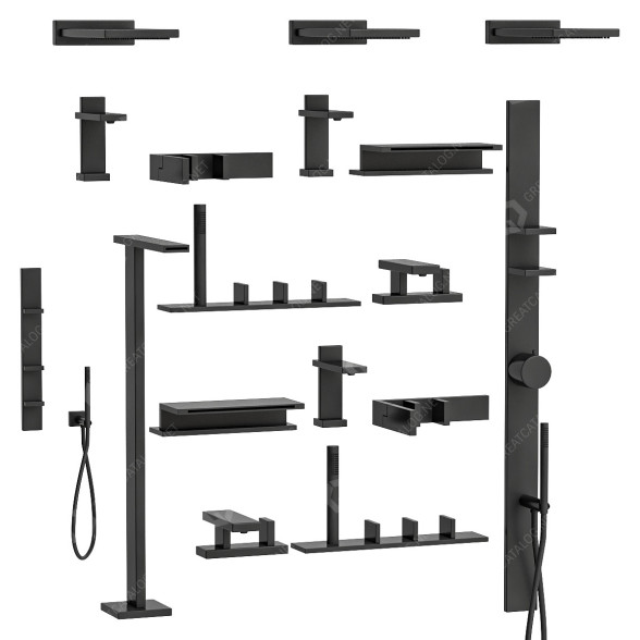 Juego de ducha Aboutwater Collection Modelo 3D