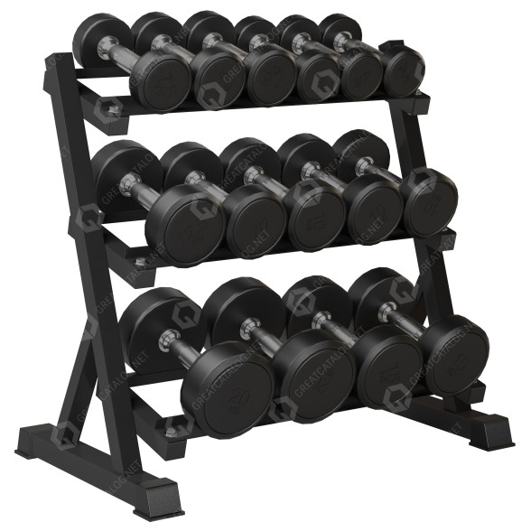 Стійка та гантелі Bonnlo 3 Tier Heavy Duty 3D модель
