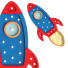 Бра Little Lights Rocket Ship Lamp - Sabirjanov