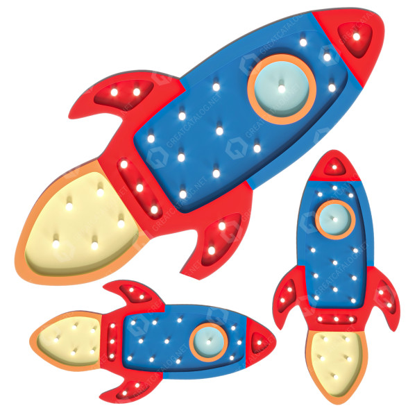 Бра Little Lights Rocket Ship Lamp 3D модель