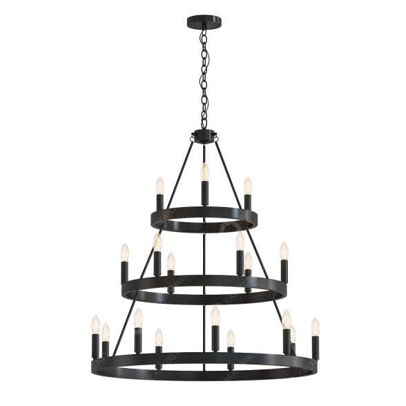 Chandelier Golden Lighting Alastair 3D model
