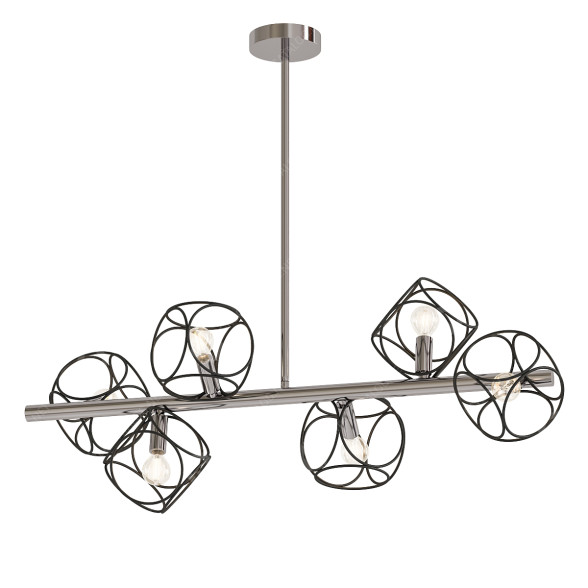 Lámpara colgante Artcraft Sorrento Matte Black Modelo 3D