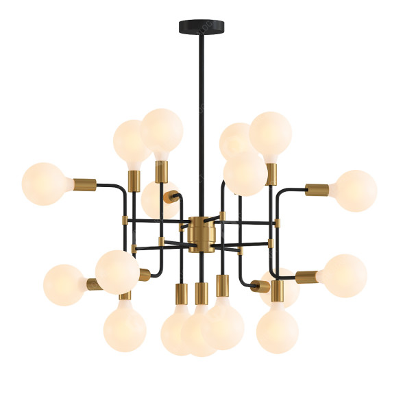 Żyrandol Yosemite Industrial Finished Metal and Stainless Steel model 3D