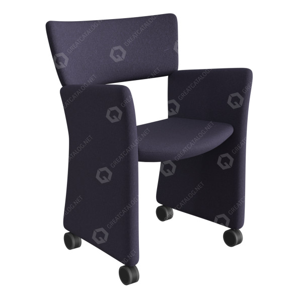 Кресло Massproductions Crown Castors 3D модель