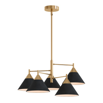 Люстра Lowes Alton Matte Black