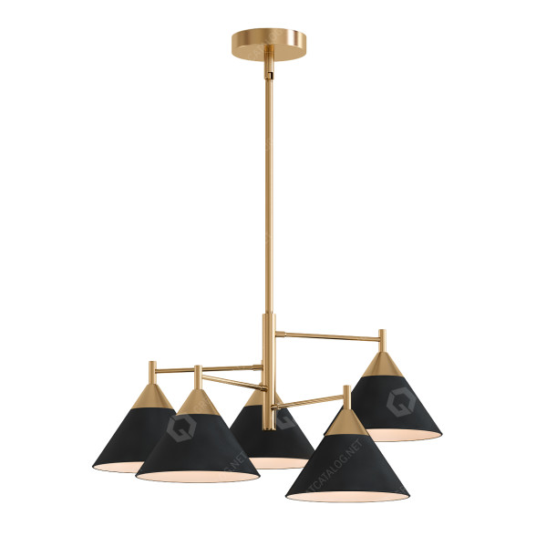 Żyrandol Lowes Alton Matte Black model 3D