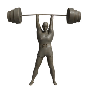 Statuette  Weightlifter 3D model