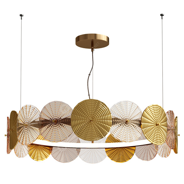 Żyrandol Artemest Dandelion Gold and Transparent model 3D