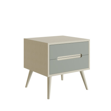 Table de chevet Night Stand with Grooved Handeles