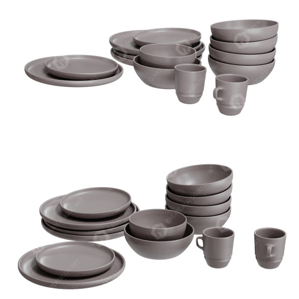 Посуда Luminarc Dishes Set 3D модель