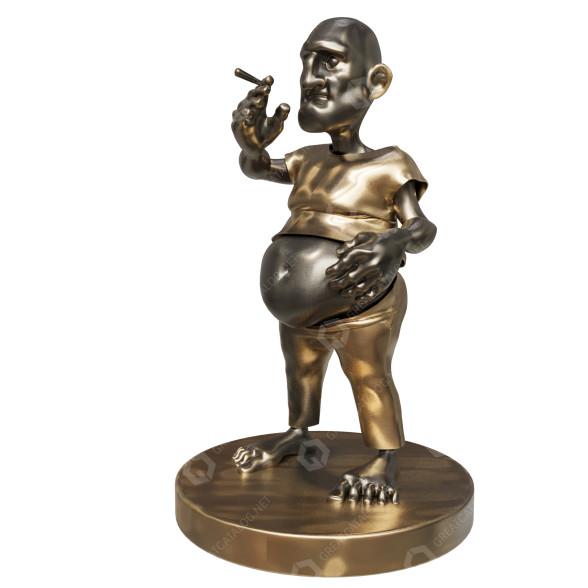 Statuette Cigaret Man 3D-Modell