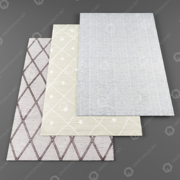 Tapis Chairish Erin Gates modèle 3D