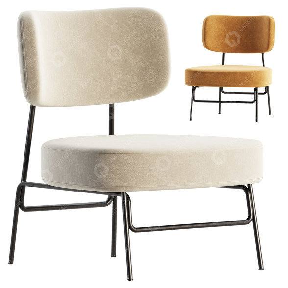 Fotel .annud Kapoor Lounge model 3D