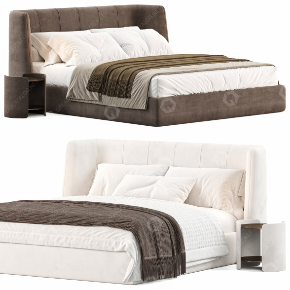 Bed and Bedside Tables Cassoni Basket Plus 3D model